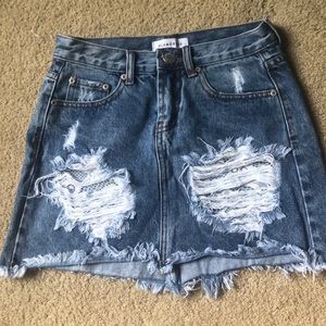 Glamorous Jean Skirt